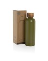 Butelka termiczna 500 ml Wood, stal nierdzewna z recyklingu