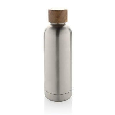Butelka termiczna 500 ml Wood, stal nierdzewna z recyklingu