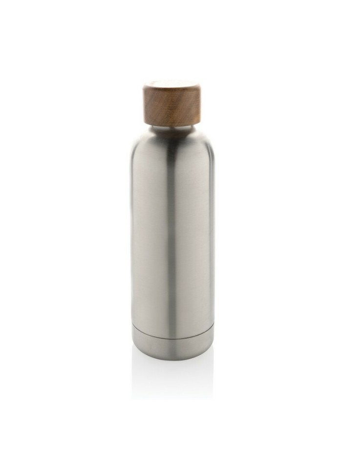 Butelka termiczna 500 ml Wood, stal nierdzewna z recyklingu