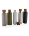 Butelka termiczna 500 ml Wood, stal nierdzewna z recyklingu