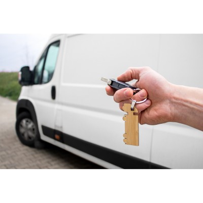 Bambusowy brelok do kluczy "ciężarówka" | Tuva