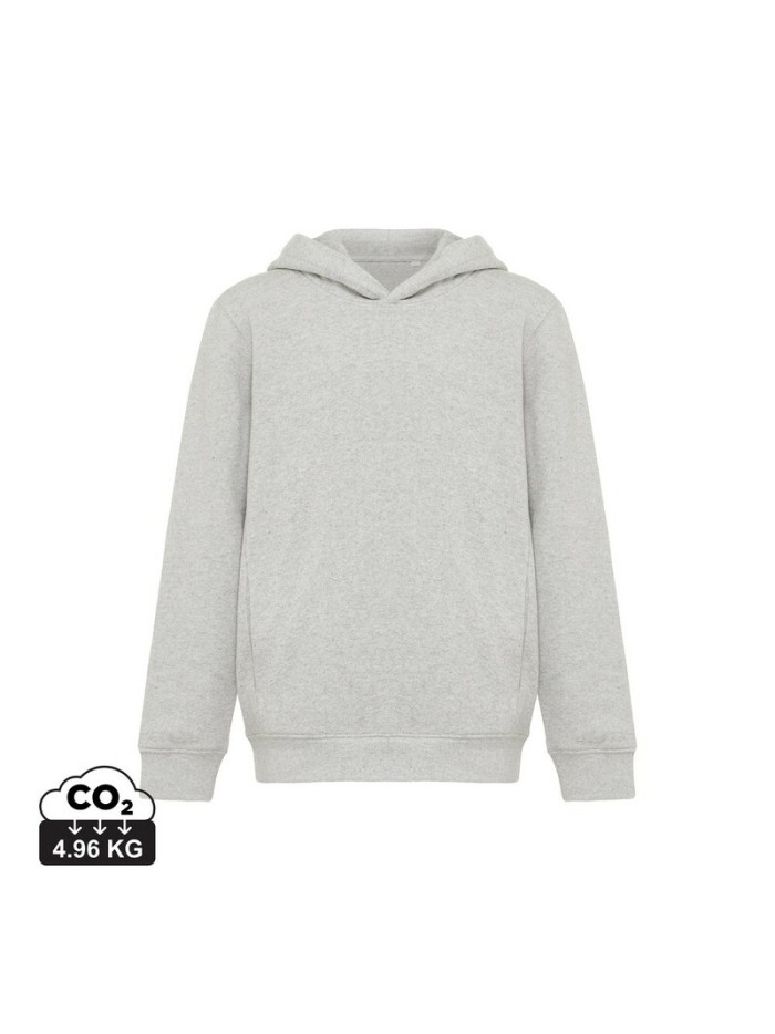 Dziecięca bluza z kapturem i kieszeniami Iqoniq Yengo z bawełny z recyklingu