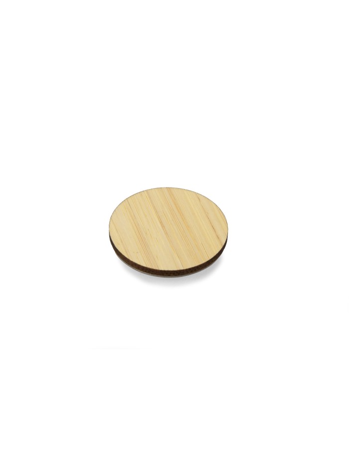 Przypinka bambusowa ROUND