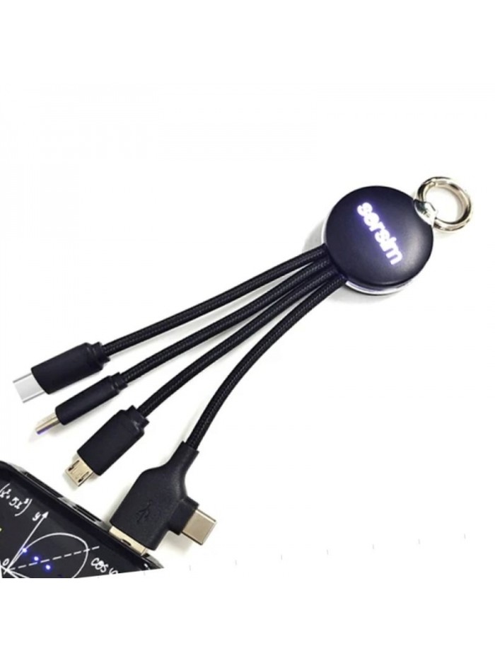 Kabel z podświetlanym logo 4w1, RXD-368