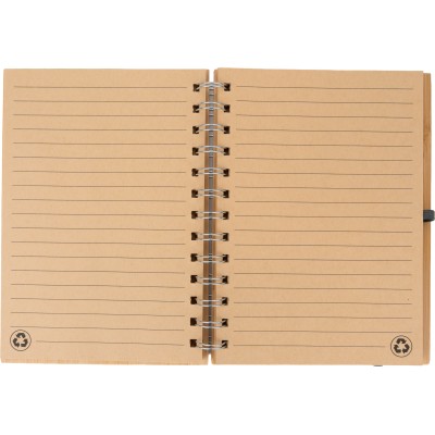 Notatnik A5 w linie z papieru z recyklingu FRANCESCA