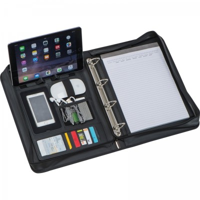 Folder A4 z notatnikiem w linie i segregatorem LUCIANA