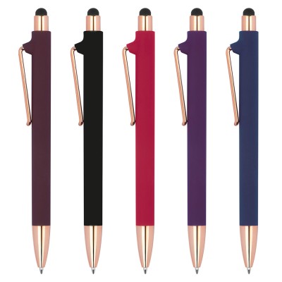 Długopis plastikowy soft touch LENA