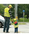 Czapka z daszkiem dla dzieci odblaskowa 6 paneli HALINA