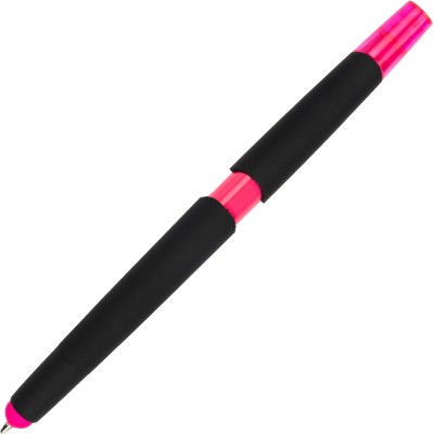 Długopis plastikowy z zakreślaczem touch pen EMMETT