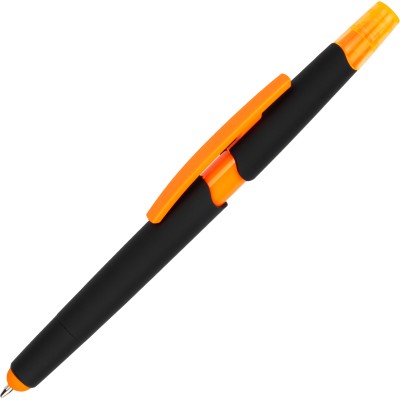 Długopis plastikowy z zakreślaczem touch pen EMMETT