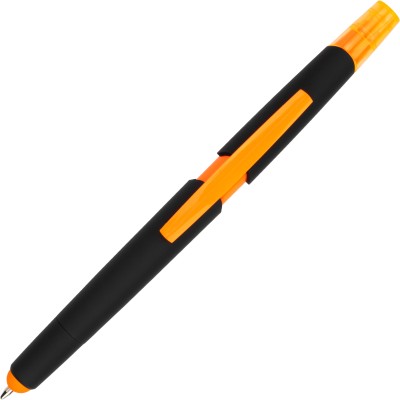 Długopis plastikowy z zakreślaczem touch pen EMMETT