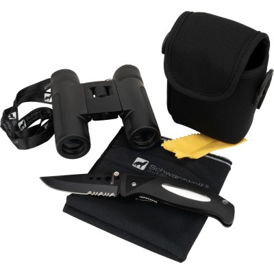 Zestaw lornetka, bandana, nóż CROSSET Schwarzwolf