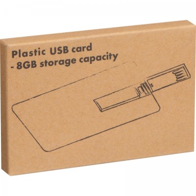 Pendrive plastikowy karta 8GB 2.0 LEONA