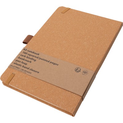 Notatnik A5 w kropki z papieru z recyklingu AGNESE