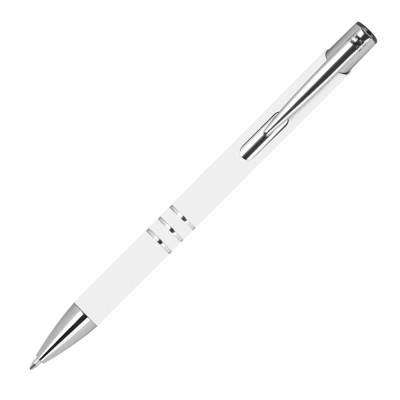 Długopis aluminiowy z recyklingu półżelowy soft touch CONSTANZE