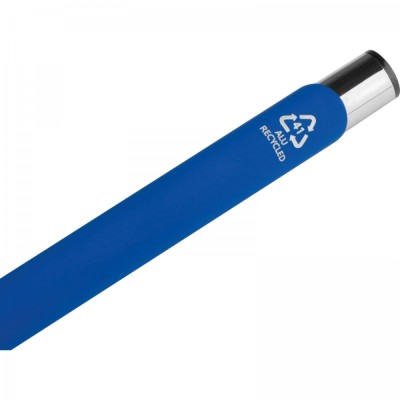 Długopis aluminiowy z recyklingu półżelowy soft touch CONSTANZE