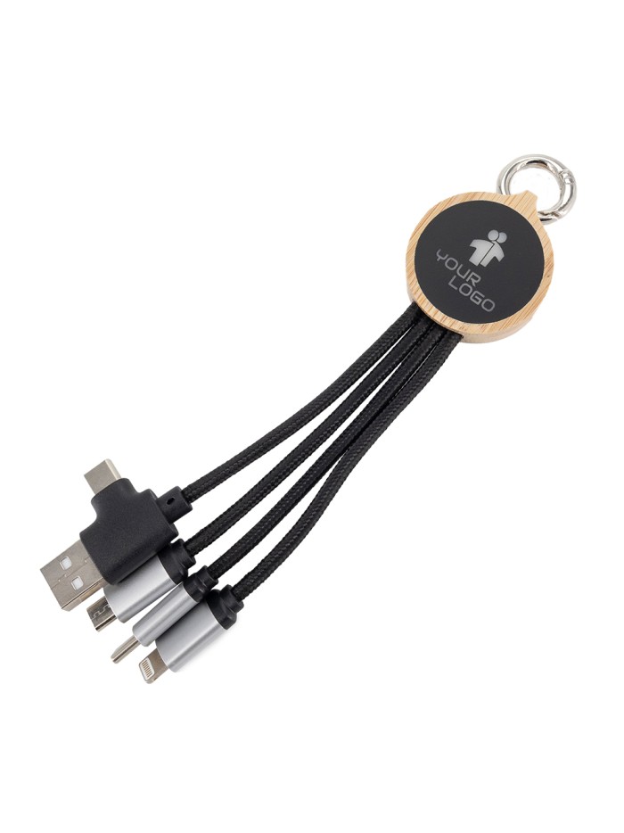 Kabel do ładowania 3w1 z podświetlanym logo