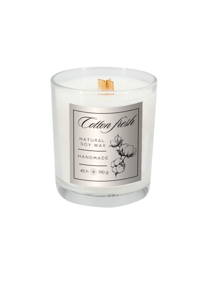 Świeca sojowa 190g Cotton Fresh