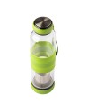 Szklana butelka z zaparzaczem do herbaty Sulmona 550 ml, zielony