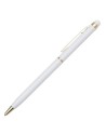 Długopis aluminiowy Touch Tip Gold, biały