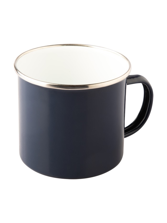 Kubek emaliowany Oldschool 500 ml, granatowy