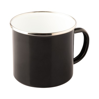 Kubek emaliowany Oldschool 500 ml, granatowy