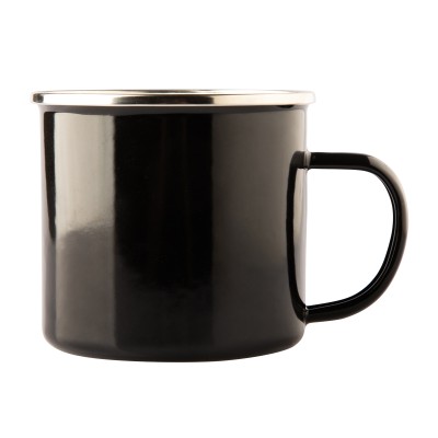 Kubek emaliowany Oldschool 500 ml, granatowy