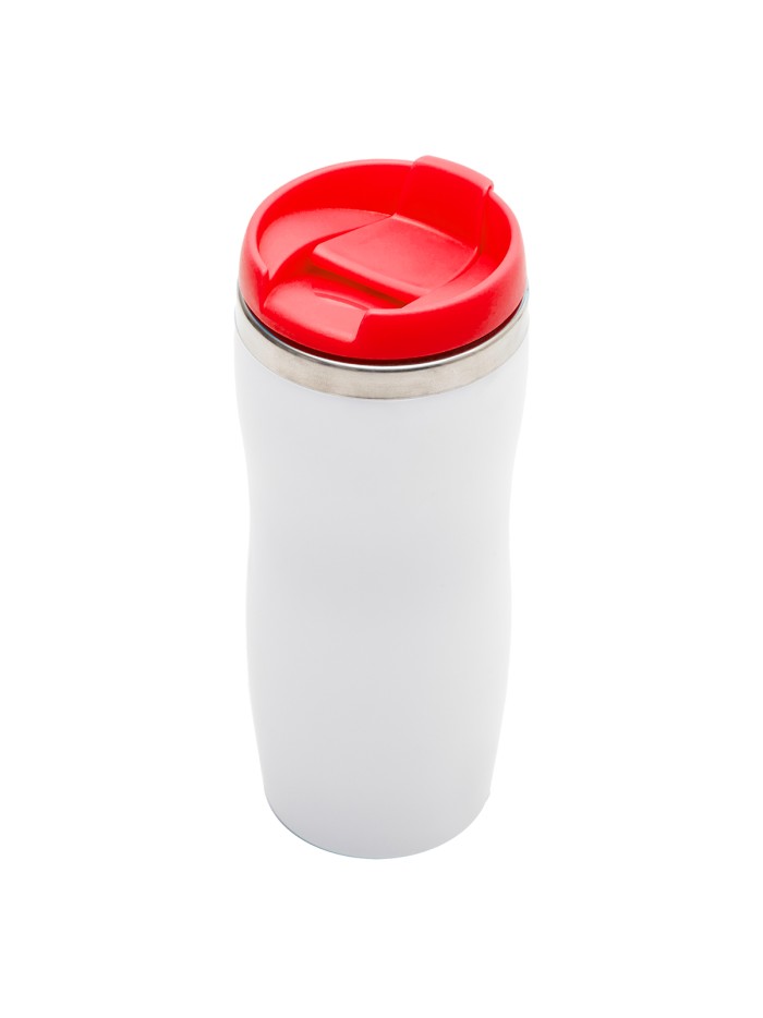 Kubek termiczny Askim 350 ml, czerwony
