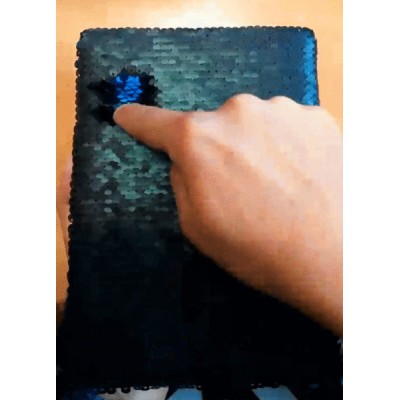 Notes 120x180/80k linia Sequin, czarny