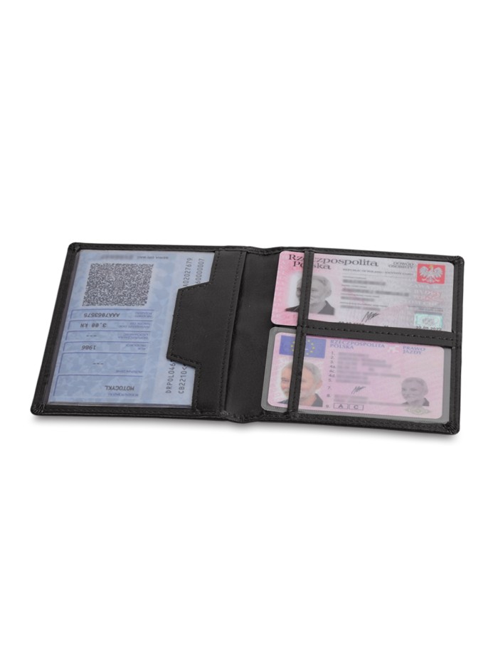 Etui na dokumenty Classic, czarny