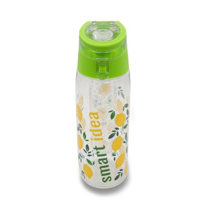 Bidon Frutello 700 ml, szary/transparentny