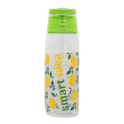 Bidon Frutello 700 ml, szary/transparentny
