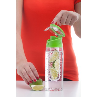 Bidon Frutello 700 ml, szary/transparentny