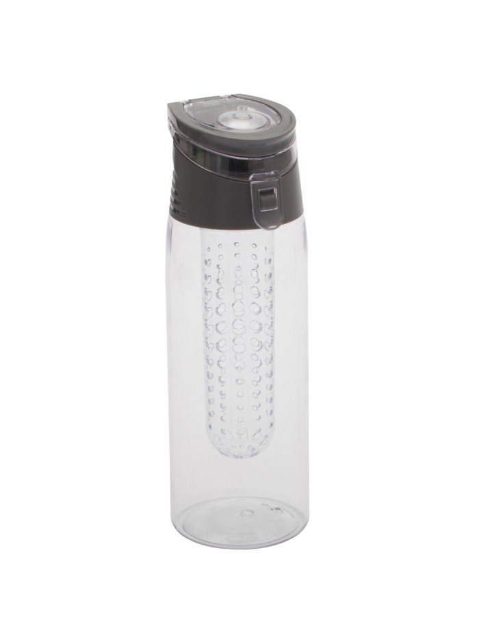 Bidon Frutello 700 ml, szary/transparentny