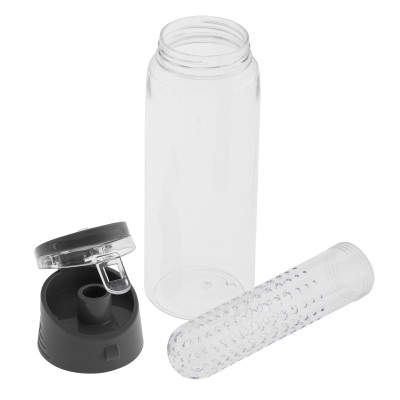 Bidon Frutello 700 ml, zielony/transparentny
