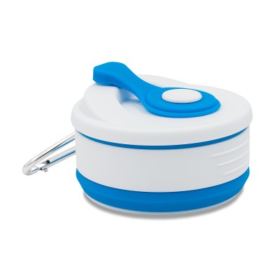 Kubek silikonowy Flexi 350 ml, niebieski