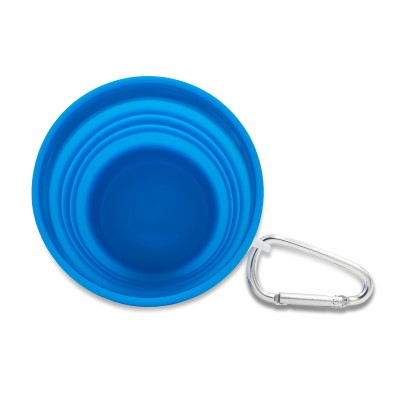 Kubek silikonowy Flexi 350 ml, niebieski