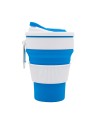 Kubek silikonowy Flexi 350 ml, niebieski