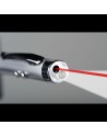 Długopis ze wskaźnikiem laserowym Combo – 4 w 1, srebrny