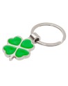 Brelok Clover Luck, zielony/srebrny