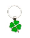 Brelok Clover Luck, zielony/srebrny