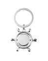 Brelok metalowy Steering Wheel, srebrny