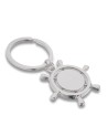 Brelok metalowy Steering Wheel, srebrny
