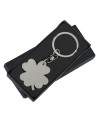 Brelok metalowy Clover, srebrny