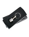 Brelok metalowy Piston, srebrny