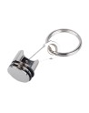 Brelok metalowy Piston, srebrny