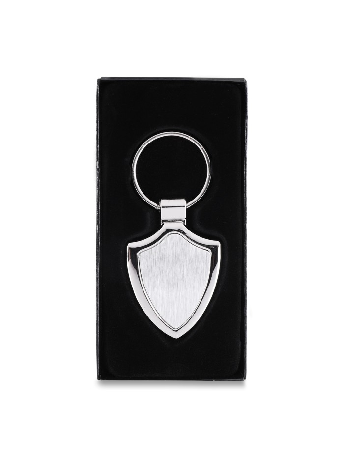 Brelok metalowy Emblem, srebrny