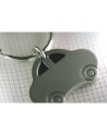 Brelok metalowy Auto, srebrny