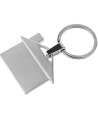 Brelok metalowy House, srebrny