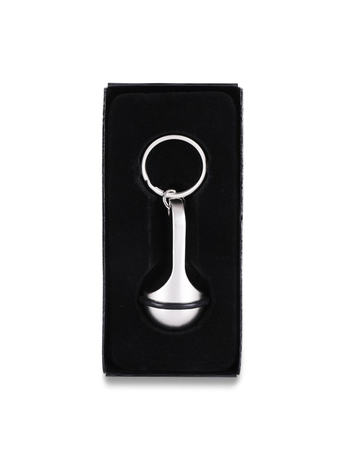 Brelok metalowy Old School, srebrny